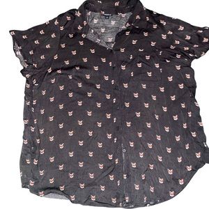 Torrid Fox Button up blouse Size 4